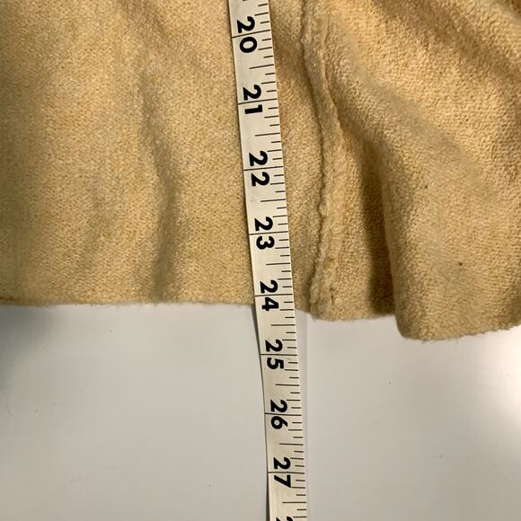 Free People XS Cowl‎ Neck Sweater Cream Light Yellow Stretchy Soft Lagenlook EUC - Picture 8 of 10